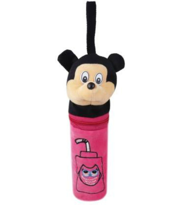 Mickey/Elephant Soft Plush Stretchable Baby Feeding Bottle cover Combo Pack