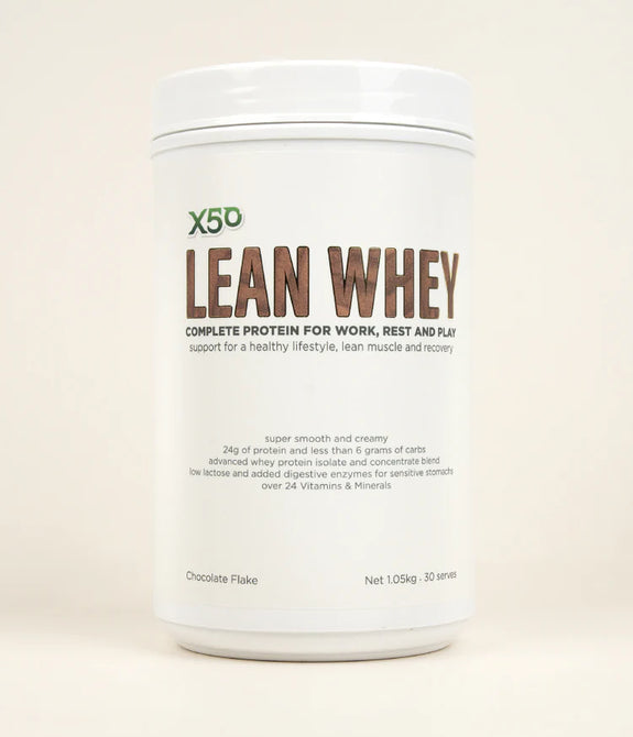X50 Lean Whey Protein Chocolate Flake
