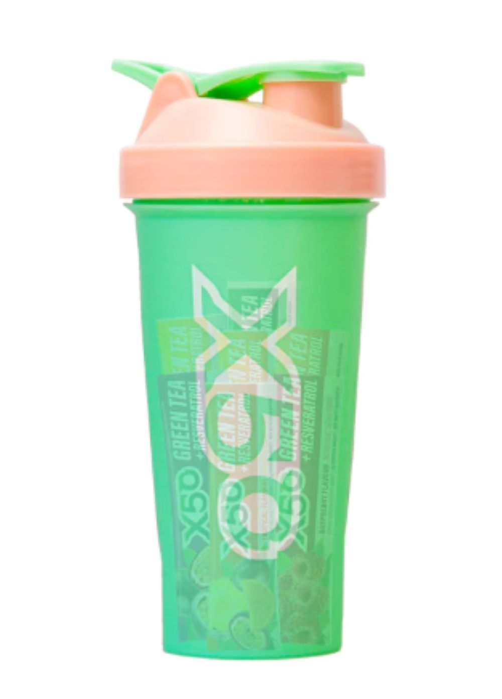 X50 600 ml SHAKER GREEN and PINK