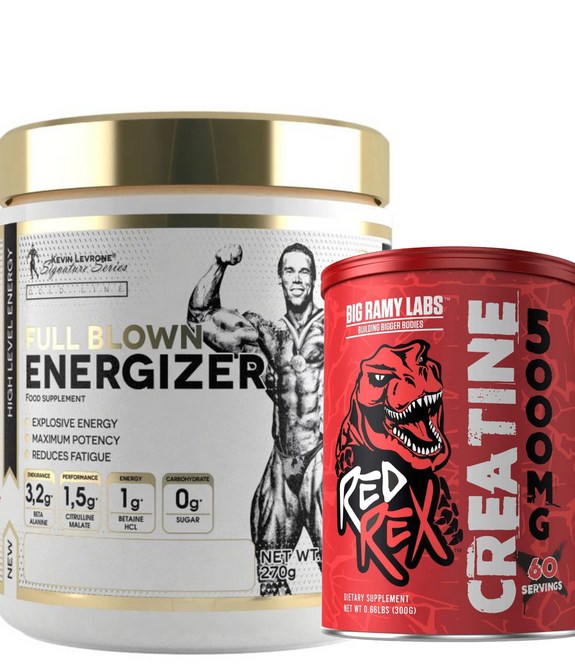 Kevin Levrone Gold Full Blown Energizer and RedRex -Creatine 300g Bundle