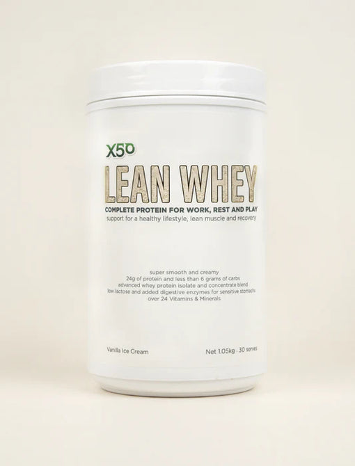 X50 Lean Whey Protein Vanilla Ice Cream