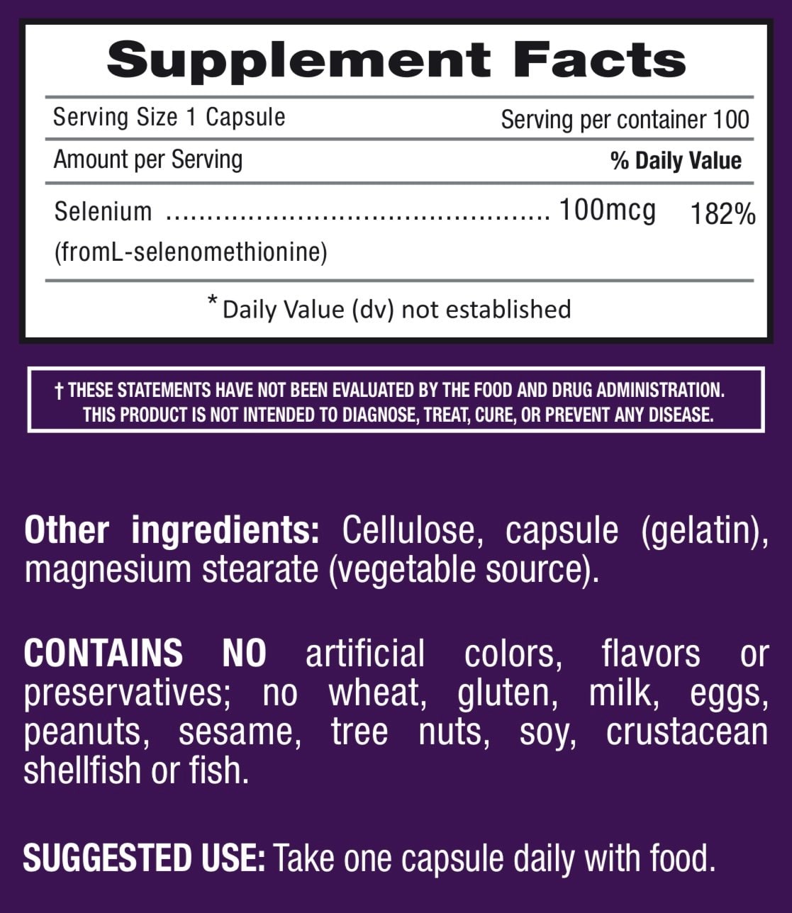 iSelenium 100 mg – 100 capsules