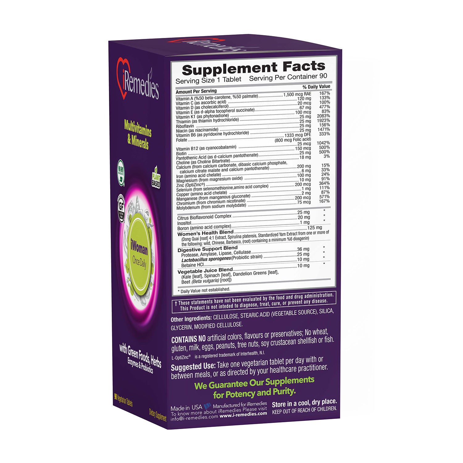 iMagnesium 500 mg chelated 90 tablets – Gluten free