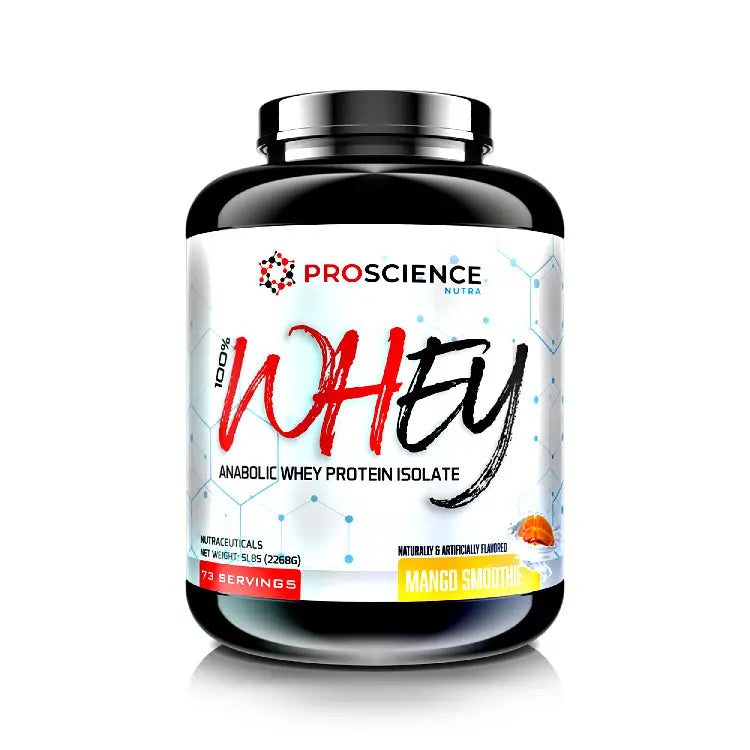 Pro Science Nutra 100% Whey - Anabolic Whey Protein Isolate - 5lbs, 73 Servings (Cookies & Cream)