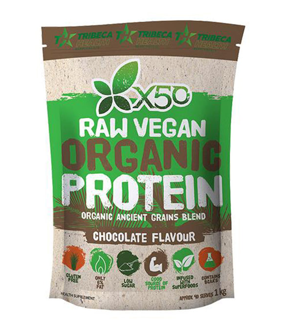 X50 Raw Vegan Protein 1KG - Chocolate