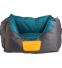 GiGwi  Place  Soft  Bed  Green  &  Grey  M