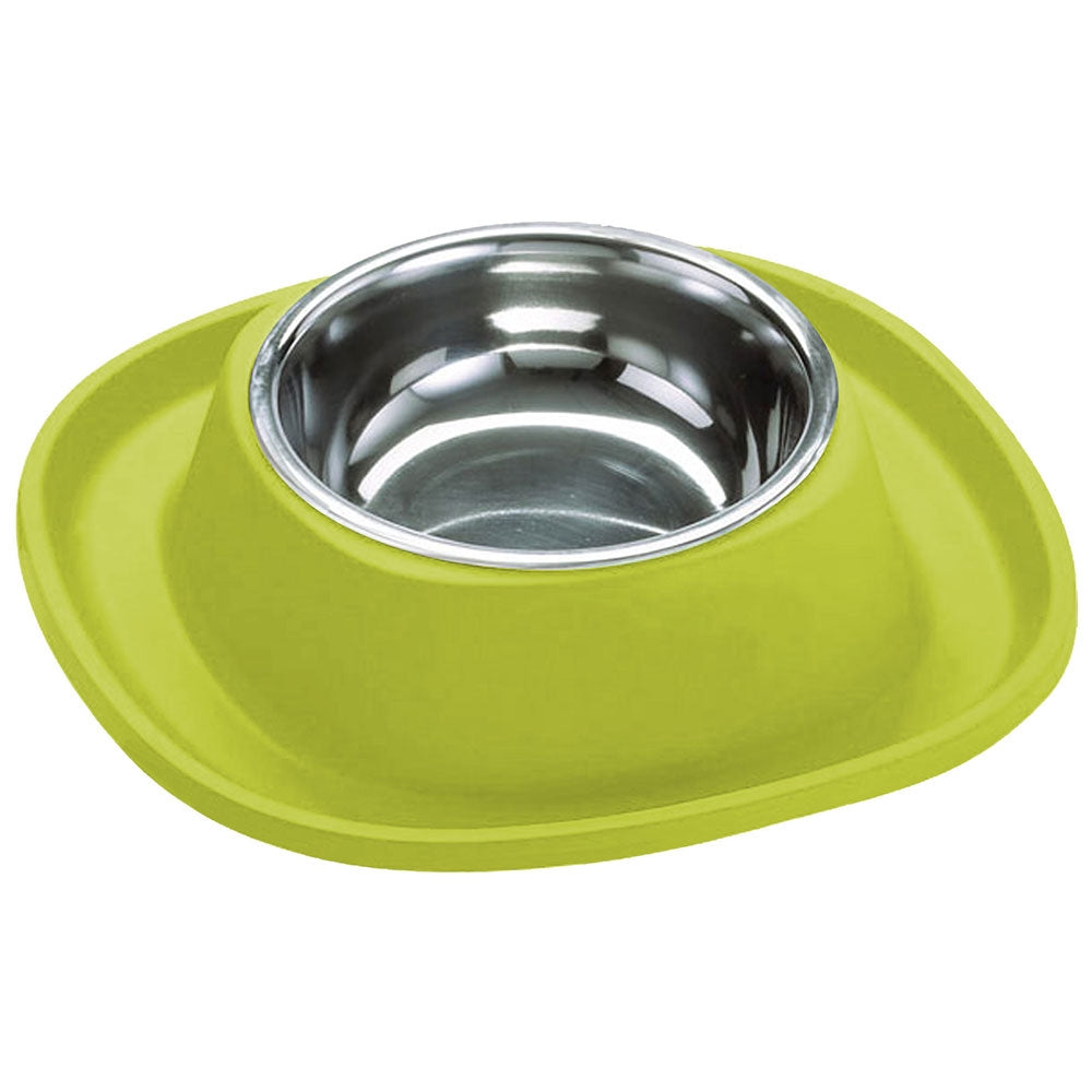 Georplast Soft Touch Stainless Steel Single Bowl Large Lime Green