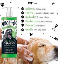 Bugalugs Aloe & Kiwi Soothing Dog Shampoo 500ml (16.9 Fl Oz)