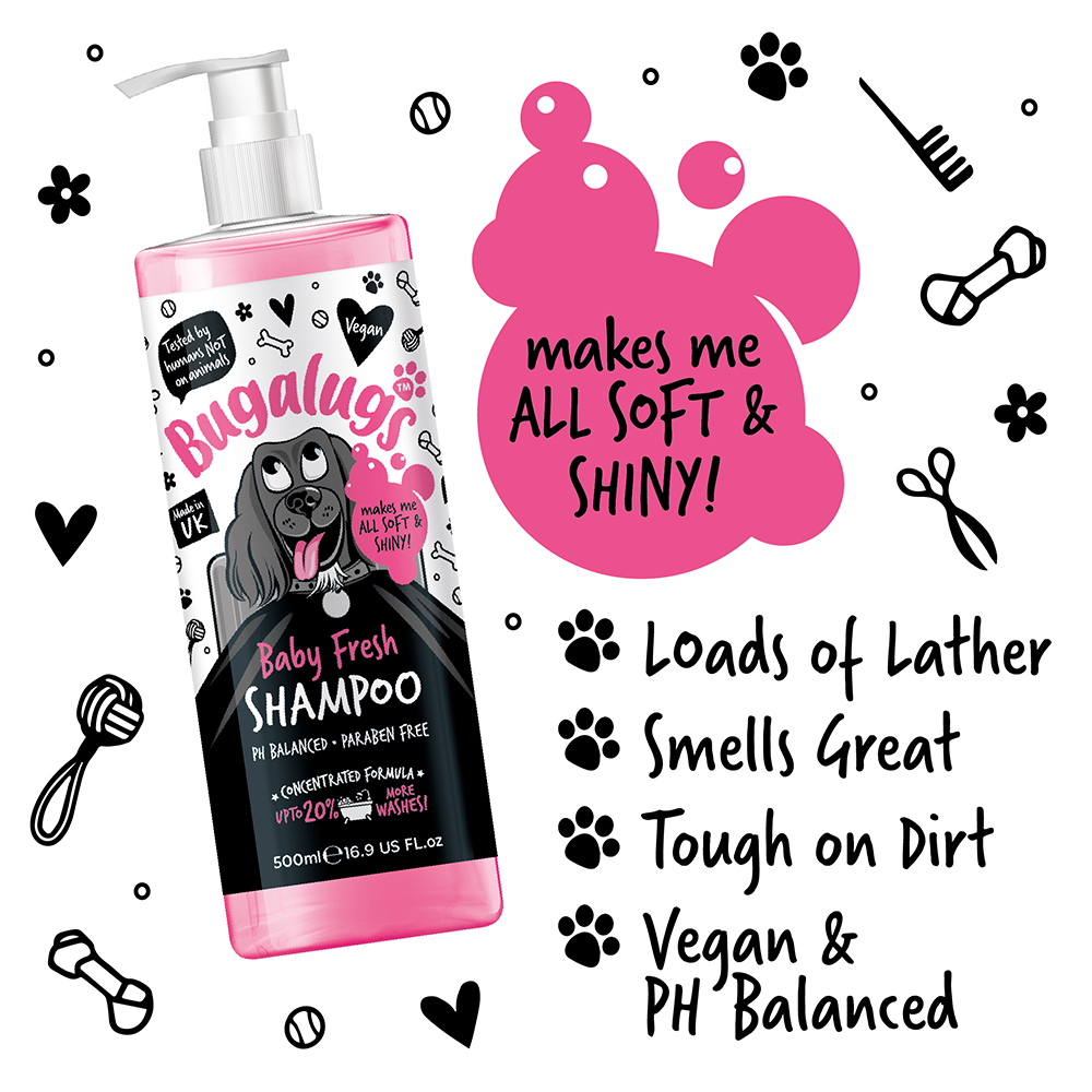 Bugalugs Baby Fresh Dog Shampoo 500ml (16.9 Fl Oz)
