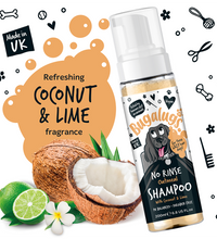 Bugalugs Oatmeal Coconut & Lime No Rinse Dog Shampoo 200ml (6.8 Fl Oz)