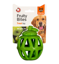 FOFOS Fruity Bites Apple Treat Dispensing Dog Toy