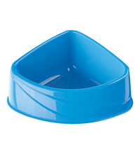 Georplast Corner Plastic Pet Bowl L Blue