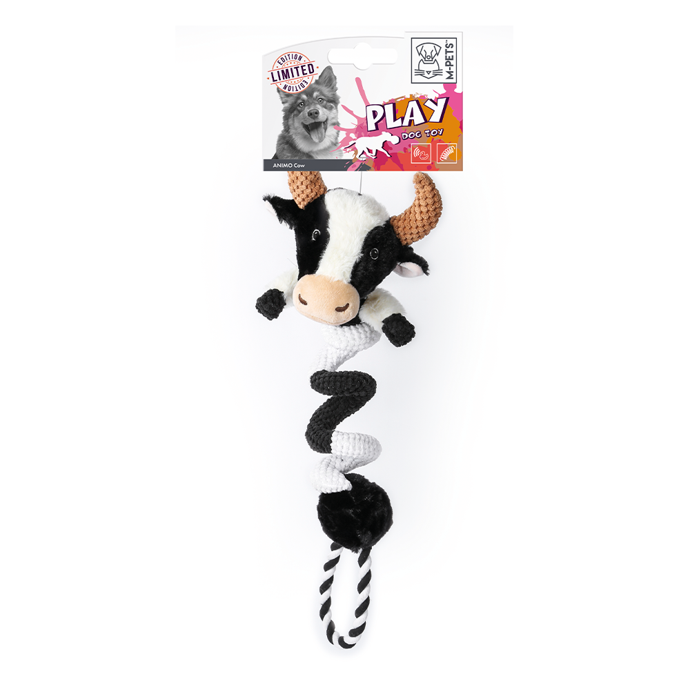M-PETS Limited Edition Animo Cow Dog Toy