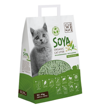 M-PETS Soya Organic Cat Litter Green Tea Scented 10 L - 100% Biodegradable