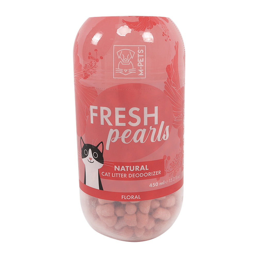M-PETS Fresh Pearls Natural Cat Litter Deodoriser Floral 450ml