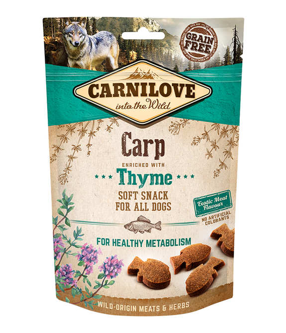 Carnilove Carp enriched with Thyme Soft Snack for Dogs 200g