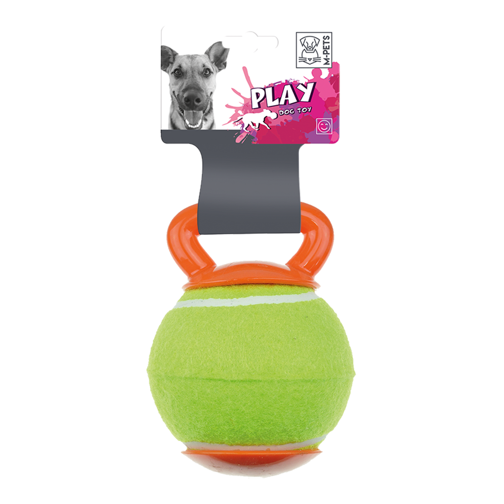 M-PETS Baggy Ball Green & Orange Dog Toy