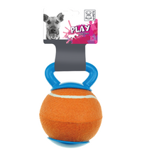 M-PETS Baggy Ball Orange & Blue Dog Toy