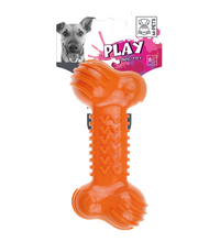 M-PETS Fun Bone Orange Dog Toy