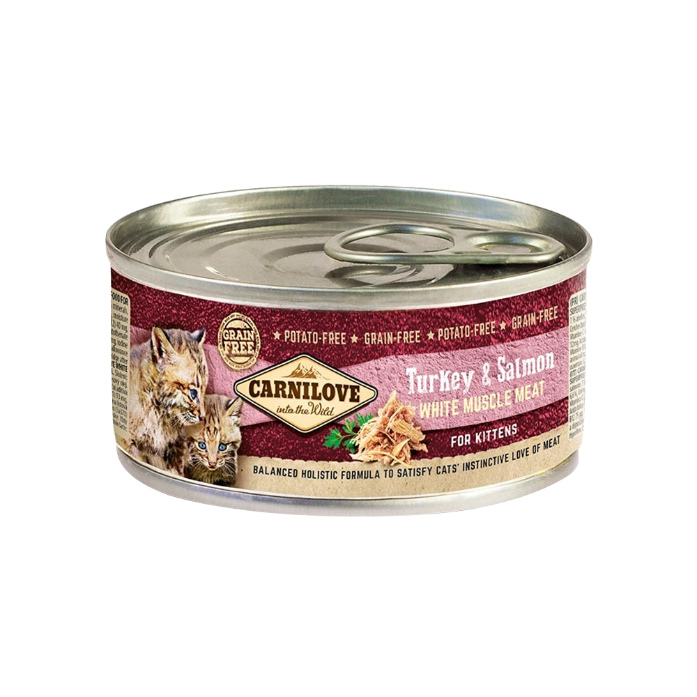 Carnilove Turkey & Salmon for Kittens (Wet Food Cans) 12x100g