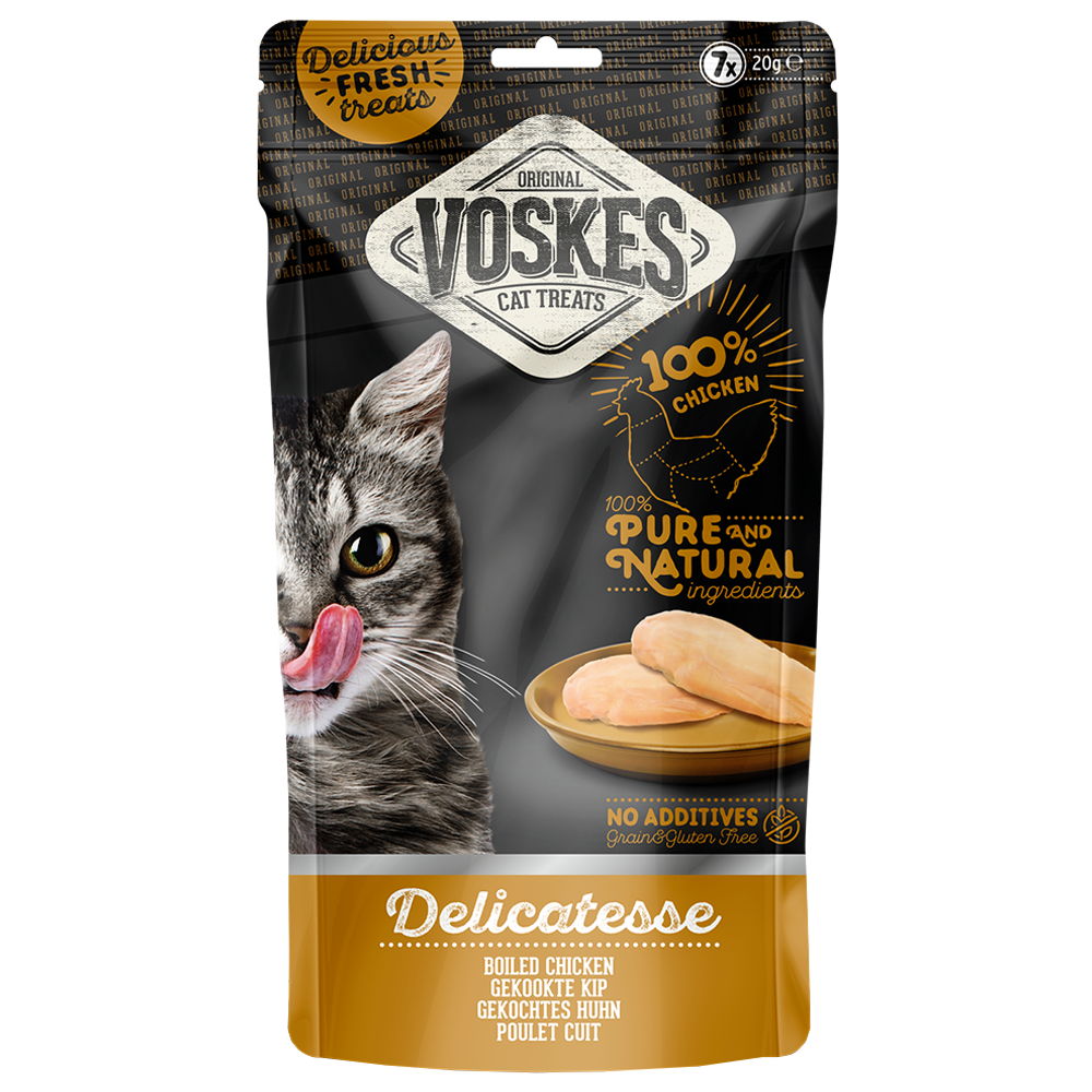 Voskes Delicatesse Boiled Chicken for Cats (7x20g) 140g